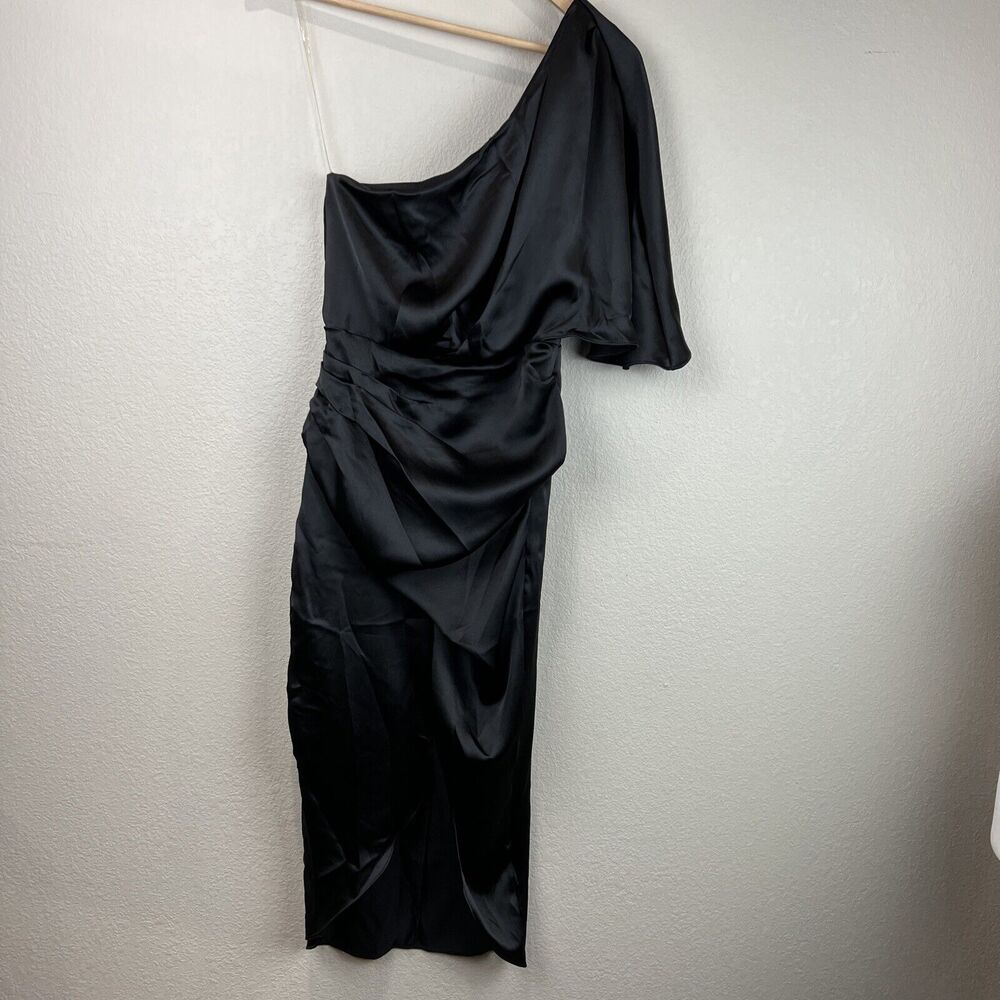 Do + Be Dress Women Small Black One Shoulder